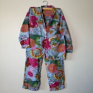 Women’s Floral Print Pajama Set -100% Cotton